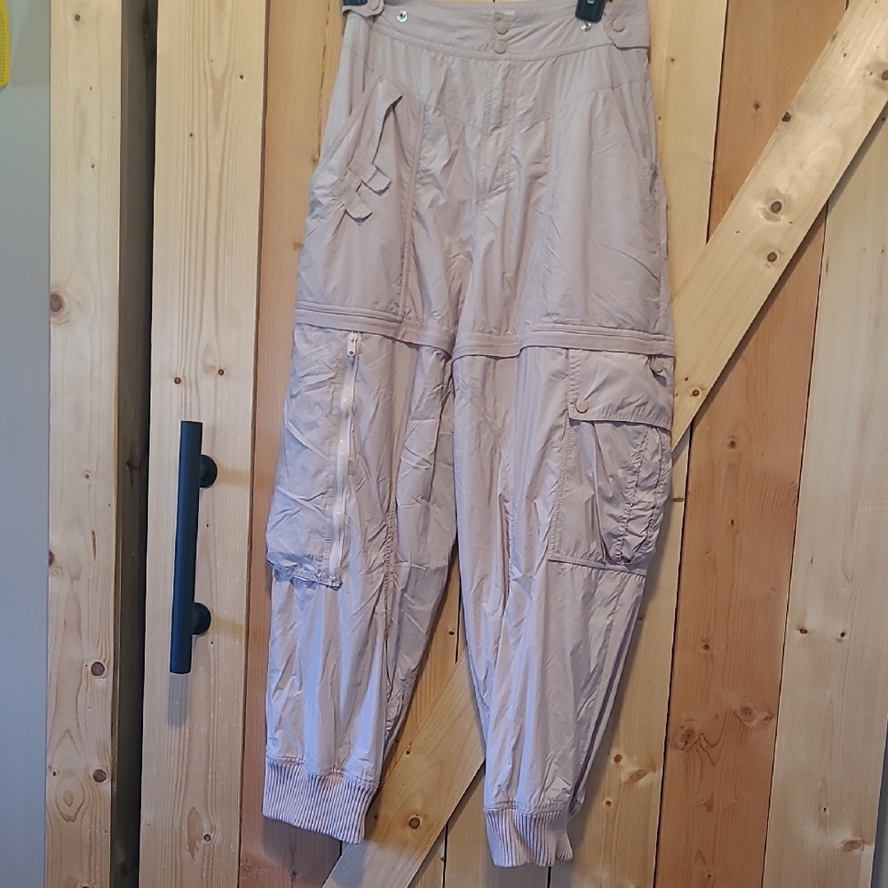 Free People Mauve Hiking Cargo Convertible Pants